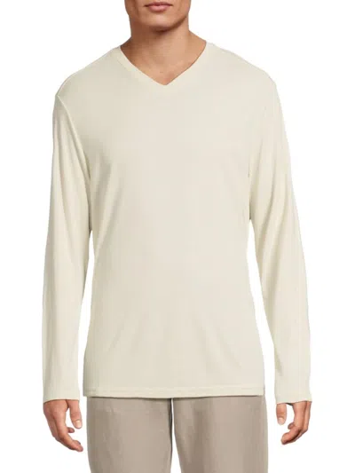 Tommy Bahama Men's Bay Cove Long-sleeve V-neck T-shirt In White