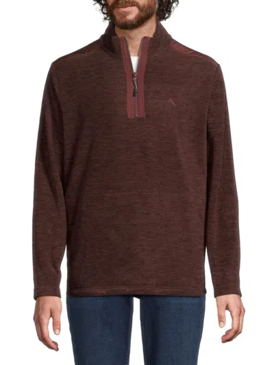 Tommy Bahama Men's Bay Retreat Pullover In Chocolate