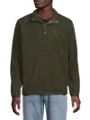 Tommy Bahama Men's Bay Retreat Solid Pullover In Forest Night