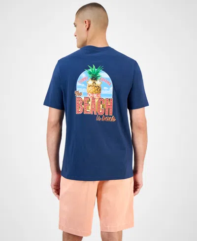 Tommy Bahama Men's Beach Is Back Logo Graphic T-shirt In Blue