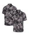 Tommy Bahama Black Ohio State Buckeyes Coast Nuevo Fronds Button-up Shirt In Black