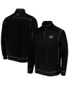 Tommy Bahama Men's Black Colorado Buffaloes Sport Tobago Bay Tri-blend Mock Neck Half-zip Jacket In Black