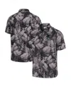 Tommy Bahama Black Ohio State Buckeyes Coast Nuevo Fronds Button-up Shirt In Black