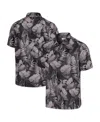 Tommy Bahama Black Ohio State Buckeyes Coast Nuevo Fronds Button-up Shirt In Black