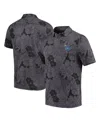 Tommy Bahama Men's Black Kansas Jayhawks Miramar Blooms Polo Shirt In Gray