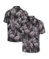 Tommy Bahama Black Ohio State Buckeyes Coast Nuevo Fronds Button-up Shirt In Black