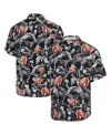 Tommy Bahama Black Georgia Bulldogs Veracruz Cay First Down Blooms Button-up Shirt In Multi