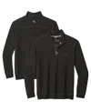 Tommy Bahama Men's Black Oregon Ducks Montego Bay Half-zip Jacket In Black