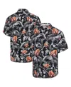 Tommy Bahama Men's Black Oregon Ducks Veracruz Cay First Down Blooms Button-up Shirt In Black