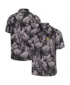 Tommy Bahama Black Las Vegas Raiders Bahama Coast Nuevo Fronds Camp Button-up Shirt In Black