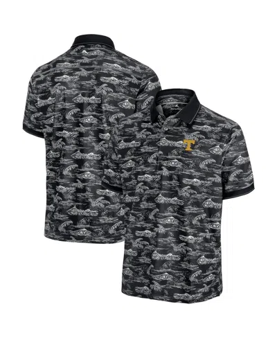 Tommy Bahama Men's Black Tennessee Volunteers Sport Bay View Islandzone Polo Shirt In Multi