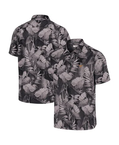 Tommy Bahama Black Ohio State Buckeyes Coast Nuevo Fronds Button-up Shirt