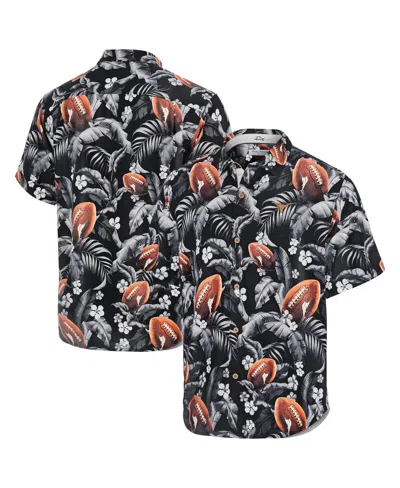 TOMMY BAHAMA MEN'S BLACK TEXAS LONGHORNS VERACRUZ CAY FIRST DOWN BLOOMS BUTTON-UP SHIRT