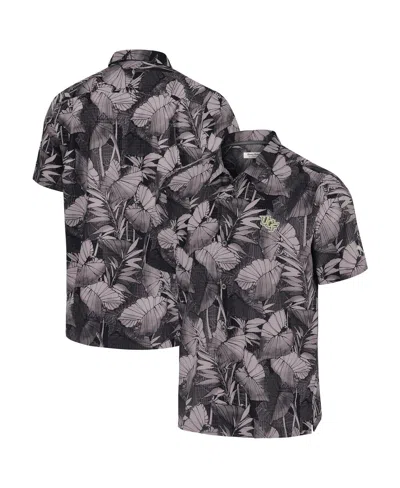 Tommy Bahama Men's Black Ucf Knights Coast Nuevo Fronds Button-up Shirt In Gray