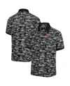 Tommy Bahama Black Texas Longhorns Sport Bay View Islandzone Polo In Black