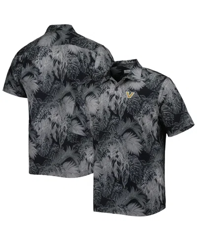 TOMMY BAHAMA MEN'S VANDERBILT COMMODORES COAST LUMINESCENT FRONDS ISLANDZONE BUTTON-UP CAMP SHIRT