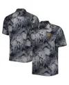 Tommy Bahama Men's Black Washington Commanders Coast Luminescent Fronds Camp Islandzone Button-up Shirt In Black