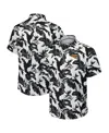 Tommy Bahama Black Washington Commanders Sport Harbor Island Hibiscus Camp Button-up Shirt In Multi
