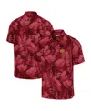 Tommy Bahama Men's Burgundy Washington Commanders Big Tall Coast Nuevo Fronds Islandzone Button-up Shirt In Burgundy