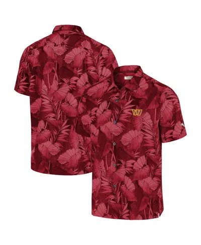 Tommy Bahama Men's Burgundy Washington Commanders Big Tall Coast Nuevo Fronds Islandzone Button-up Shirt