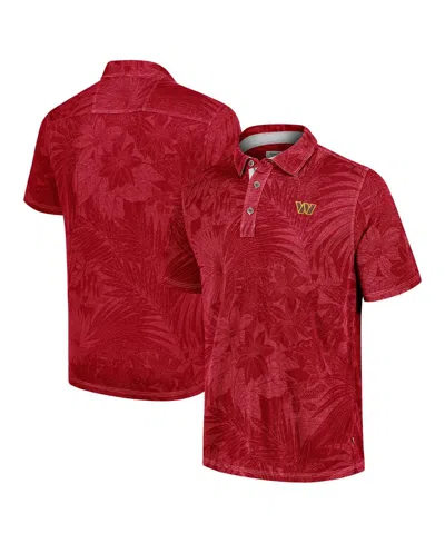 Tommy Bahama Men's Burgundy Washington Commanders Sport Santiago Paradise Polo Shirt In Red