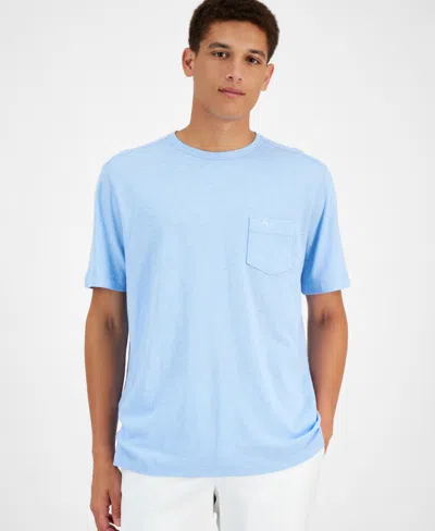 Tommy Bahama Men's Short Sleeve Crewneck Pocket Canal T-shirt In Chambray Blue
