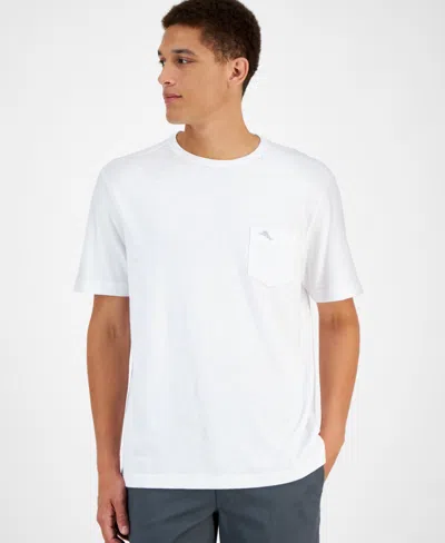 Tommy Bahama Men's Short Sleeve Crewneck Pocket Canal T-shirt In White