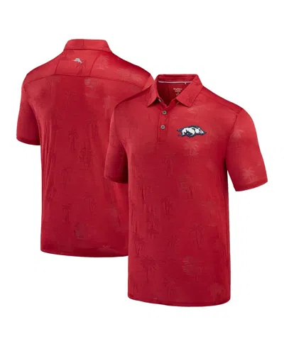 Tommy Bahama Men's Cardinal Arkansas Razorbacks Sport Palm Coast Palmera Islandzone Polo Shirt In Red