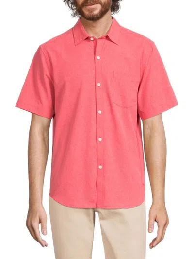 Tommy Bahama Men's Coast Short Sleeve Shirt In Apple Blossom