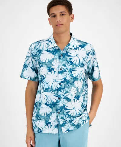 Tommy Bahama Men's Coastal Laguna Breeze Floral Shirt In Oceanfront