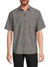 Tommy Bahama Men's Coconut Point Check Shirt In Black