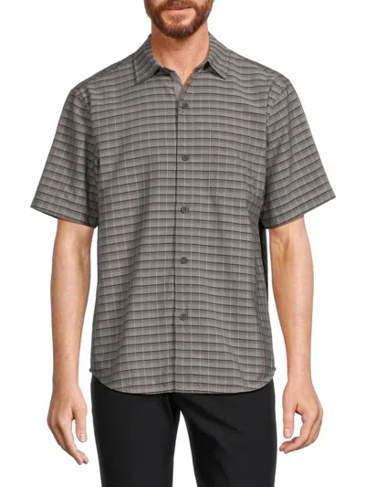 Tommy Bahama Men's Coconut Point Check Shirt In Black