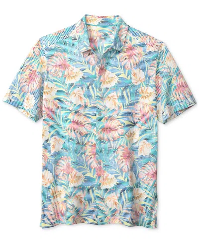 TOMMY BAHAMA MEN'S COSTA WAVE POSITANO PALMS SHORT SLEEVE SHIRT
