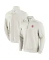 Tommy Bahama Men's Cream Boston Red Sox Sport Tobago Bay Tri-blend Half-zip Sweatshirt In Neutral