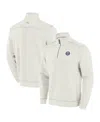 Tommy Bahama Men's Cream San Diego Padres Sport Tobago Bay Tri-blend Half-zip Sweatshirt In White
