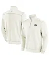 Tommy Bahama Men's Cream San Diego Padres Sport Tobago Bay Tri-blend Half-zip Sweatshirt In White