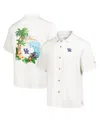 TOMMY BAHAMA MEN'S CREAM KENTUCKY WILDCATS CASTAWAY GAME CAMP BUTTON-UP SHIRT