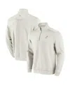 Tommy Bahama Men's Cream Los Angeles Dodgers Sport Tobago Bay Tri-blend Half-zip Sweatshirt In Cream