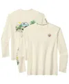 Tommy Bahama Men's Cream Pittsburgh Steelers Oasis Endzone Lux Long Sleeve T-shirt In Neutral