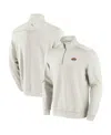 Tommy Bahama Men's Cream San Francisco Giants Sport Tobago Bay Tri-blend Half-zip Sweatshirt In Cream