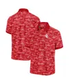 Tommy Bahama Men's Crimson Oklahoma Sooners Sport Bay View Islandzone Polo Shirt In Red