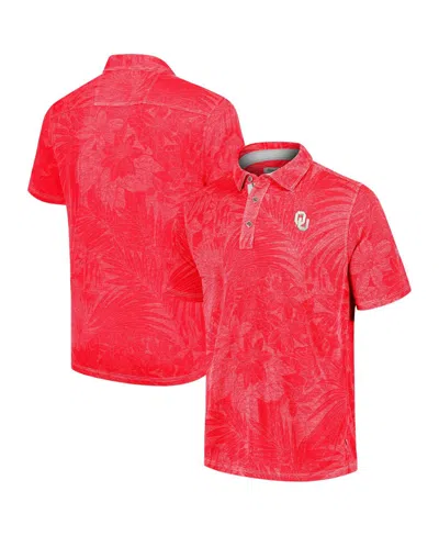 Tommy Bahama Men's Crimson Oklahoma Sooners Sport Santiago Paradise Polo Shirt In Red