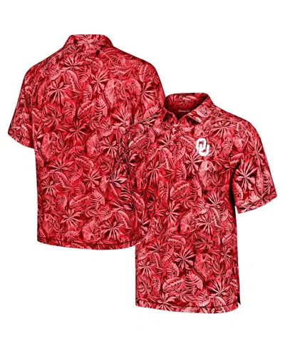 Tommy Bahama Men's Crimson Oklahoma Sooners Tropical Score Islandzone Polo Shirt In Red