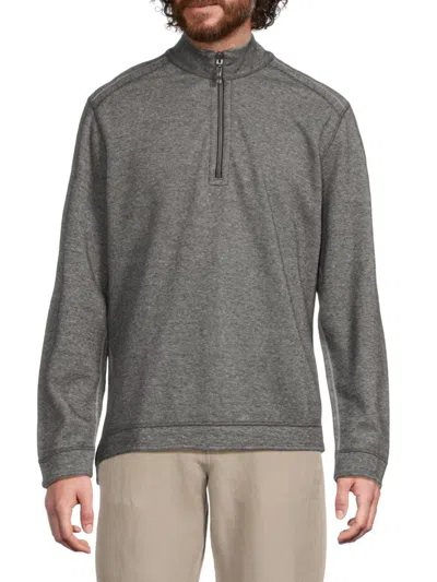 Tommy Bahama Men's Daylight Horizon Cotton-blend Pullover Jacket In Black