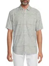 Tommy Bahama Men's Feel The Warmth Striped Shirt In Rockwell