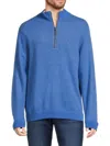 Tommy Bahama Flip Coast Reversible Half Zip Pullover In Download Blue