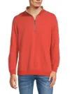 Tommy Bahama Flipshore Half-zip Pullover In Orange Spa