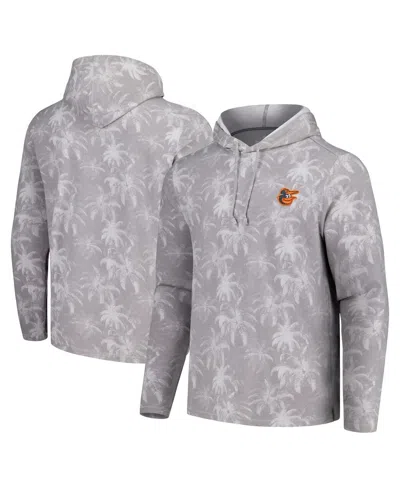 Tommy Bahama Men's Gray Baltimore Orioles Palm Frenzy Hoodie Long Sleeve T-shirt
