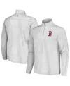 Tommy Bahama Men's Gray Los Angeles Dodgers Delray Frond Islandzone Half-zip Jacket In White