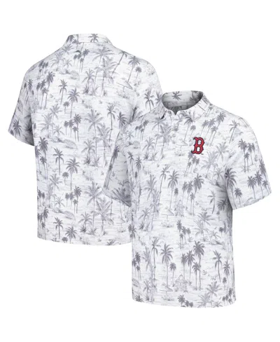 Tommy Bahama Men's Gray Boston Red Sox Sport Cabana Shores Islandzone Tri-blend Polo